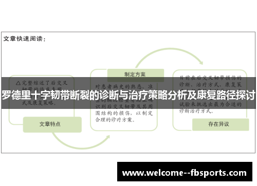 罗德里十字韧带断裂的诊断与治疗策略分析及康复路径探讨